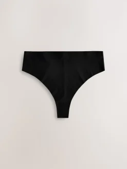 Zwart - Geen zichtbare onderbroeklijn comfortabele slips verpakking van 3