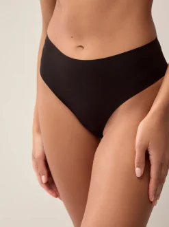 Zwart - Geen zichtbare onderbroeklijn comfortabele slips verpakking van 3