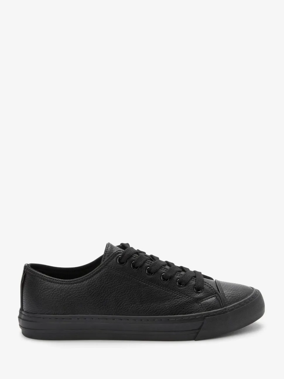Zwart - Gelakte honkbalsneakers