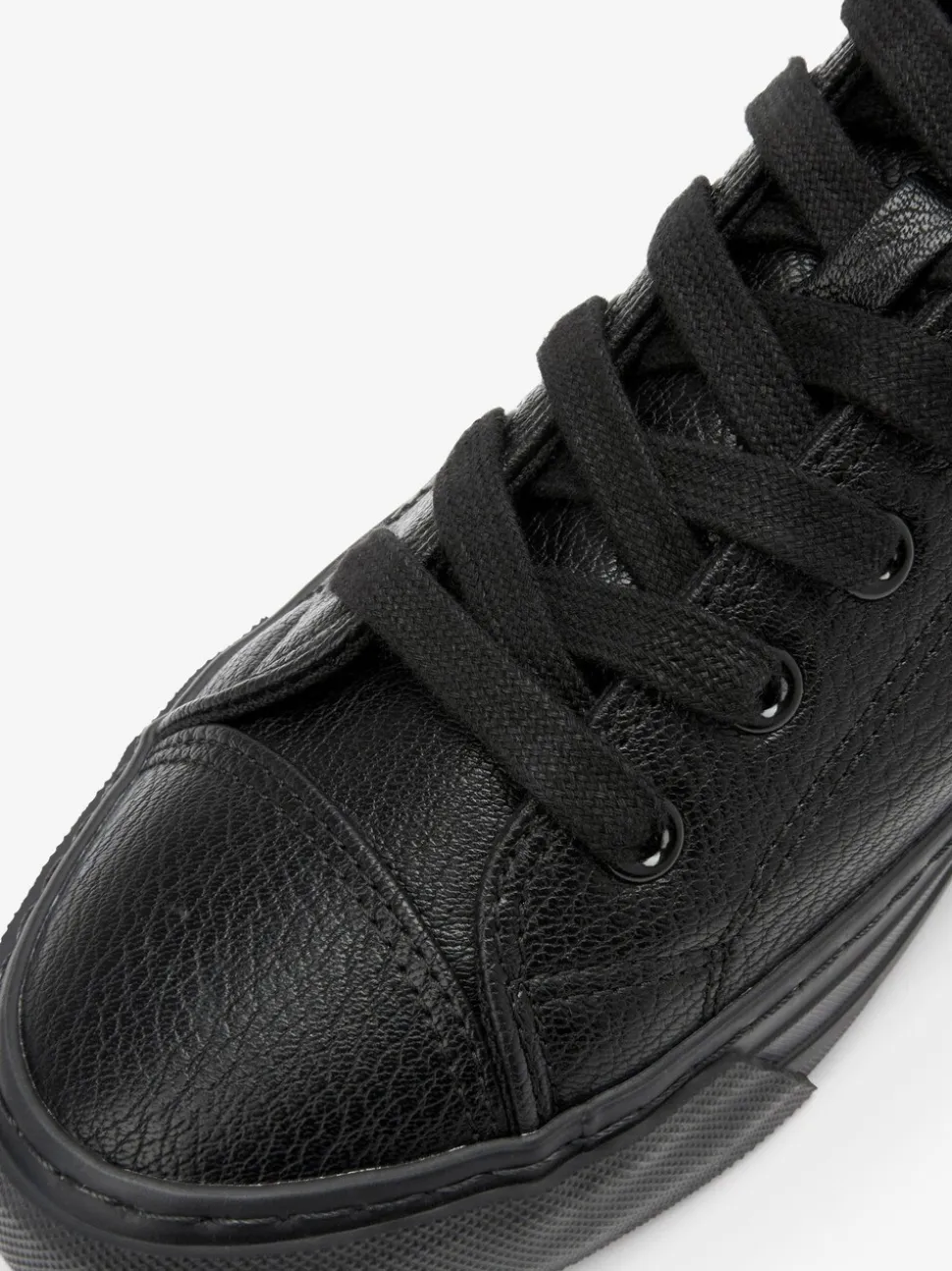 Zwart - Gelakte honkbalsneakers