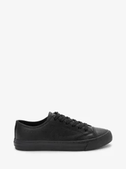 Zwart - Gelakte honkbalsneakers
