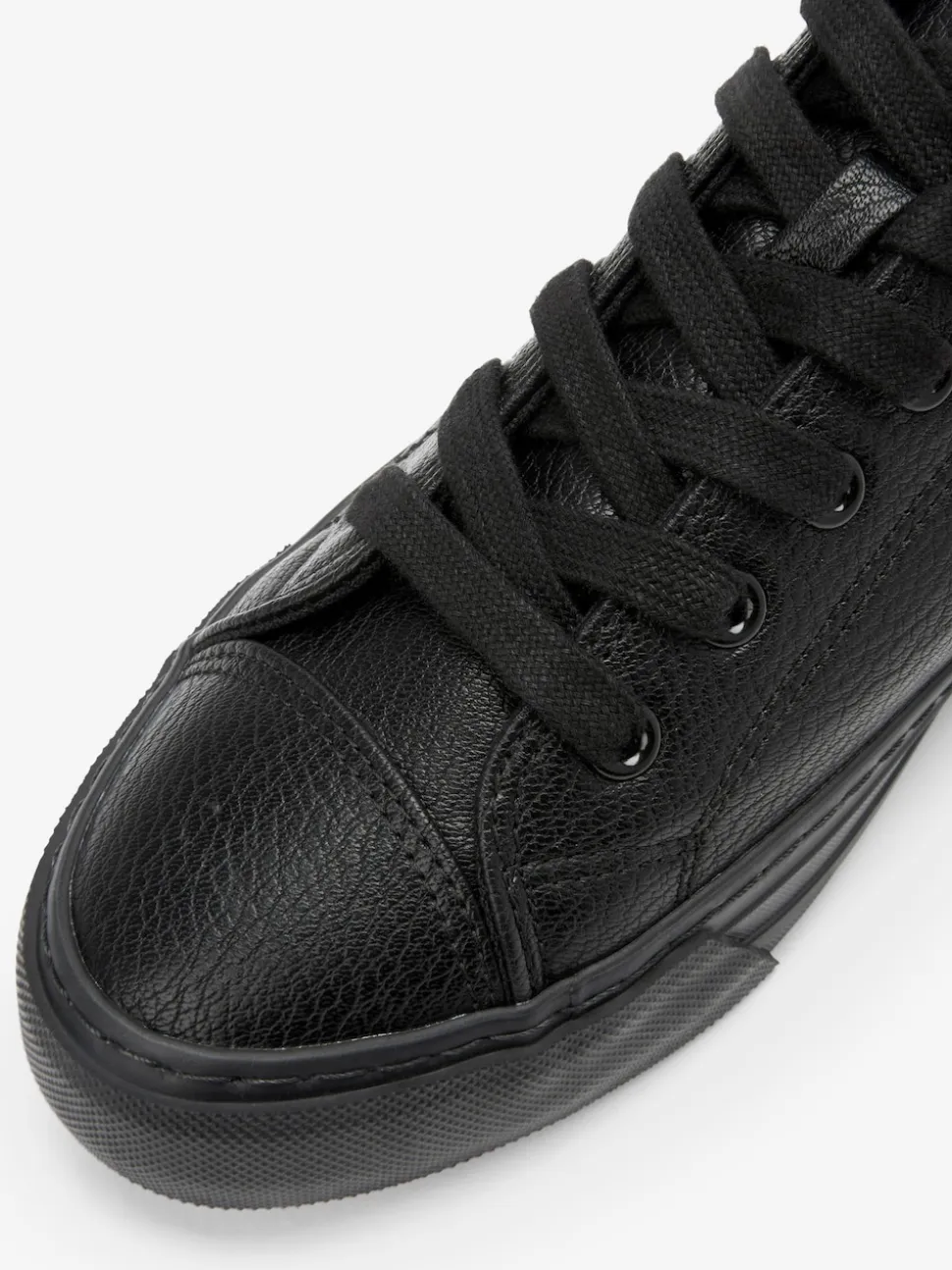 Zwart - Gelakte honkbalsneakers