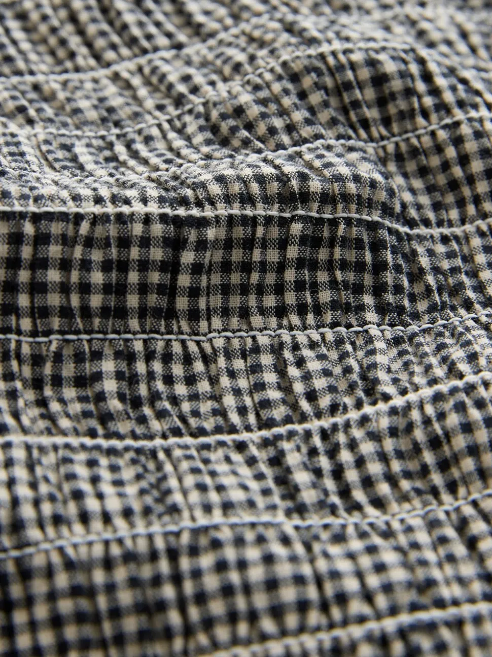 Zwart - Gingham Short Sleeved Shirt