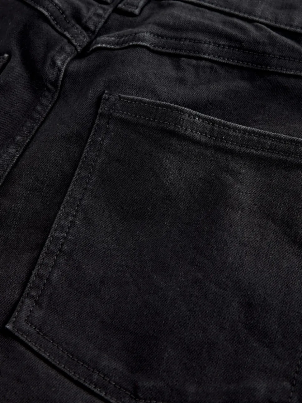 Zwart - High Rise FlexiFit Stretch Pull On Wide Leg Jeans