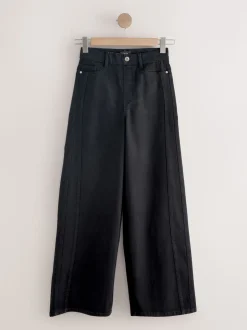 Zwart - High Rise FlexiFit Stretch Pull On Wide Leg Jeans