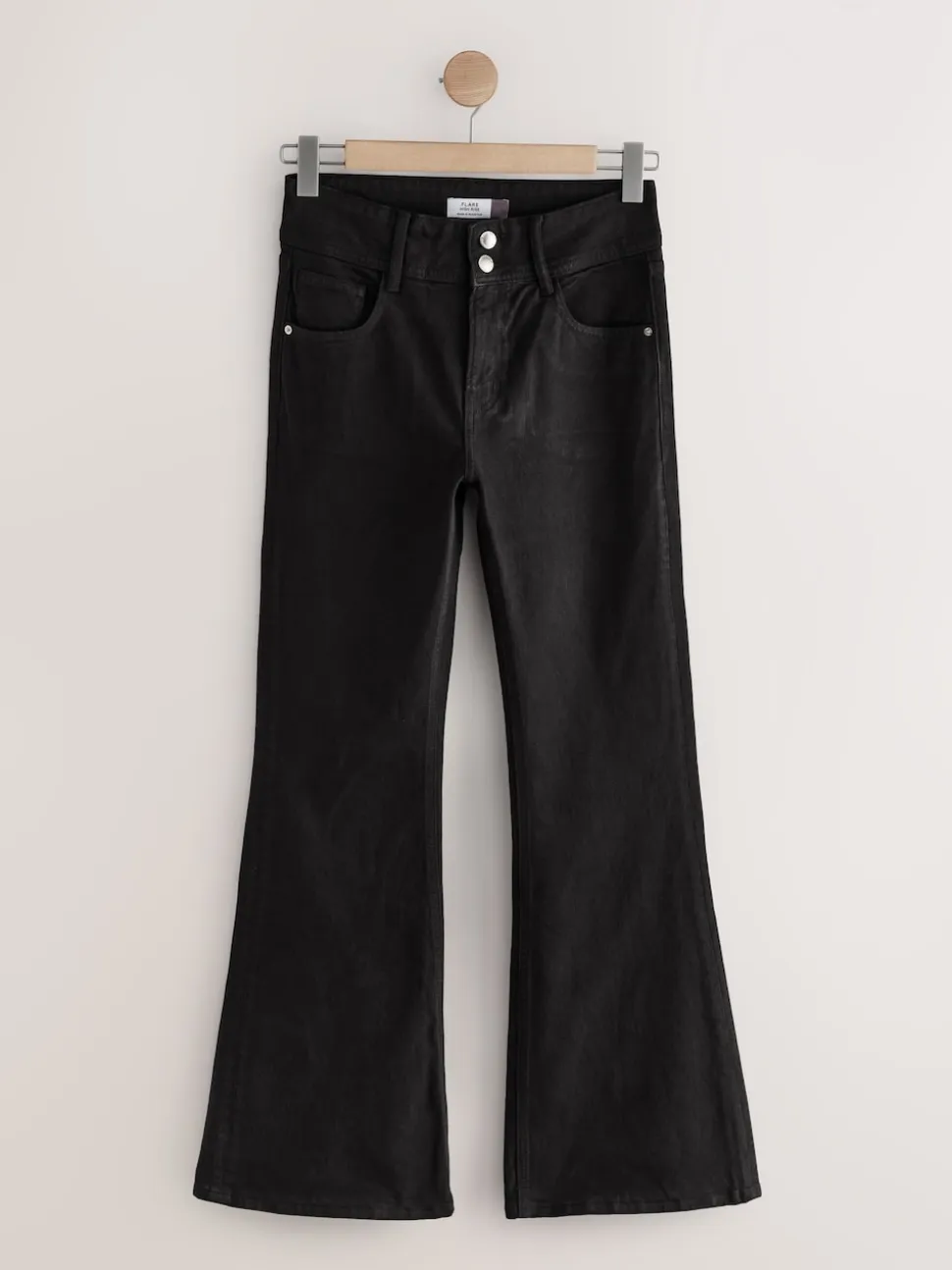 Zwart - High Rise Stretch Flare Jeans