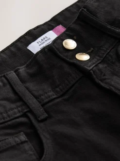Zwart - High Rise Stretch Flare Jeans