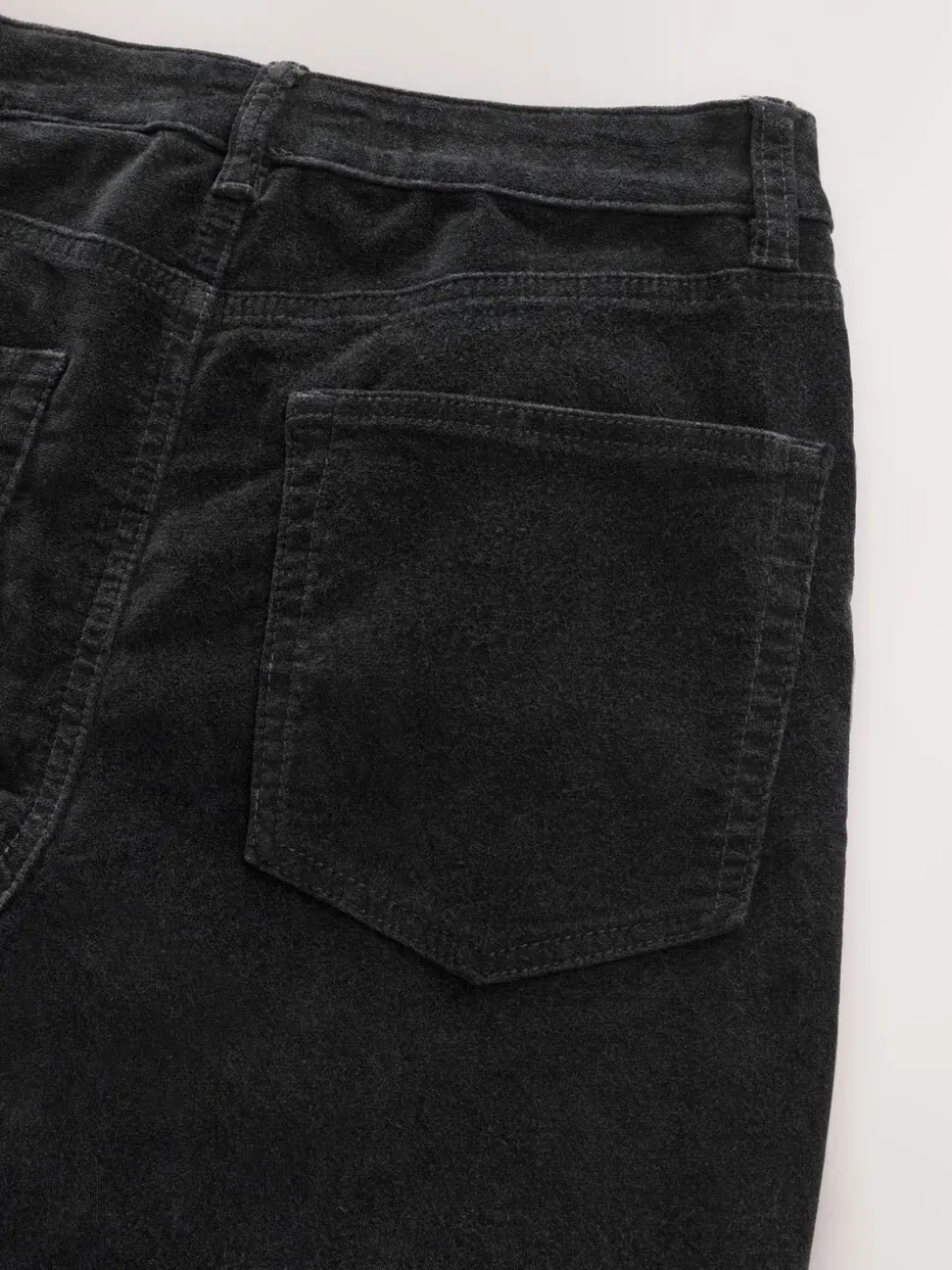 Zwart - High Rise Velvet Cord Flare Jeans