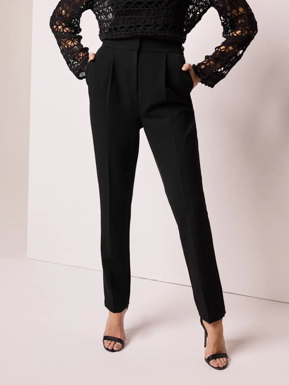 Zwart - Hourglass broek op maat