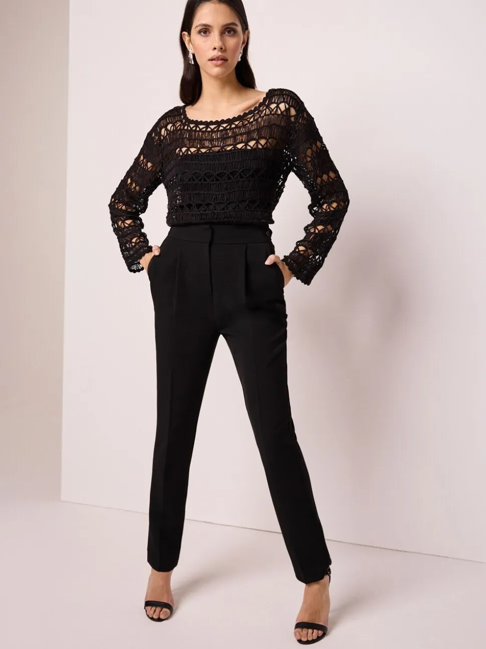 Zwart - Hourglass broek op maat