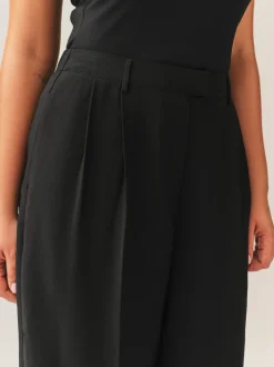 Zwart - Hourglass Wide Leg Tailored Trousers