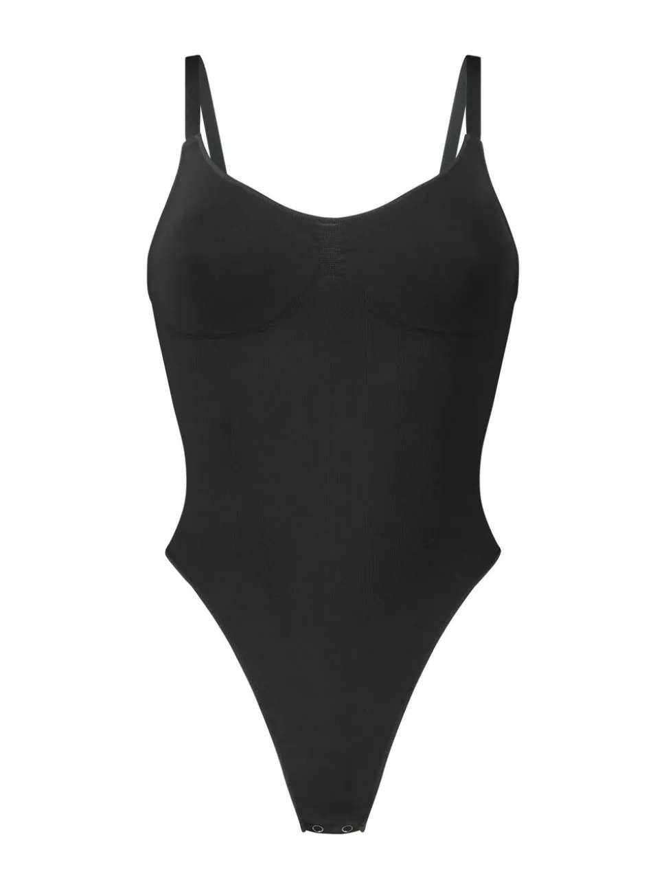 Zwart - Hunkemöller naadloze hoogopgesneden Enhancing shapewear stringbody
