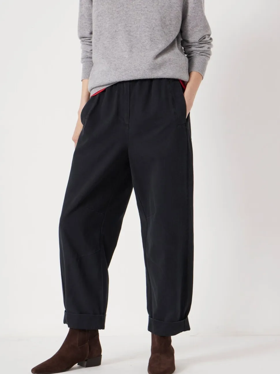 Zwart - Hush Jack Barrel jeans Pull On Broeken