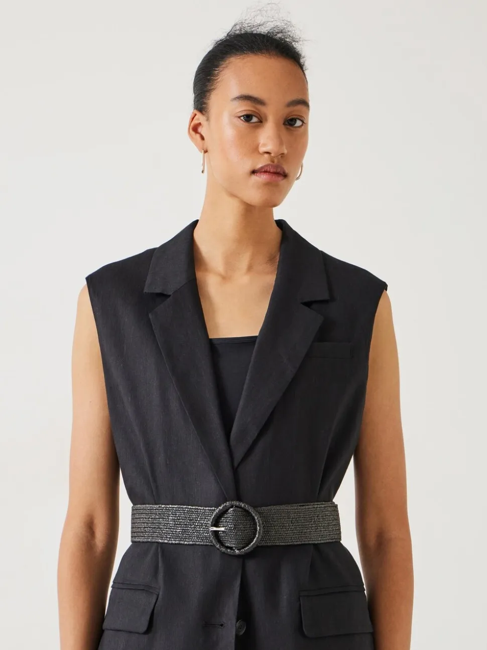 Zwart - Hush Wrenley Woven Belt