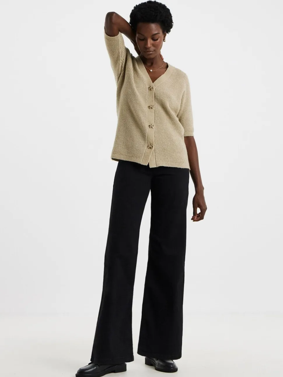 Zwart - JD Williams Wide Leg Jeggings