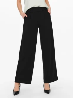 Zwart - JDY - Broek met wijde pijpen