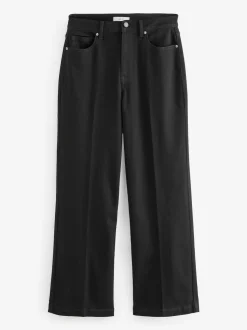 Zwart - Jeans met wijde pijpen