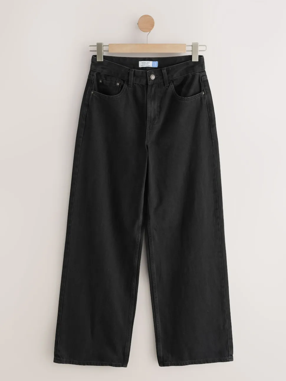 Zwart - Jeans met wijde pijpen
