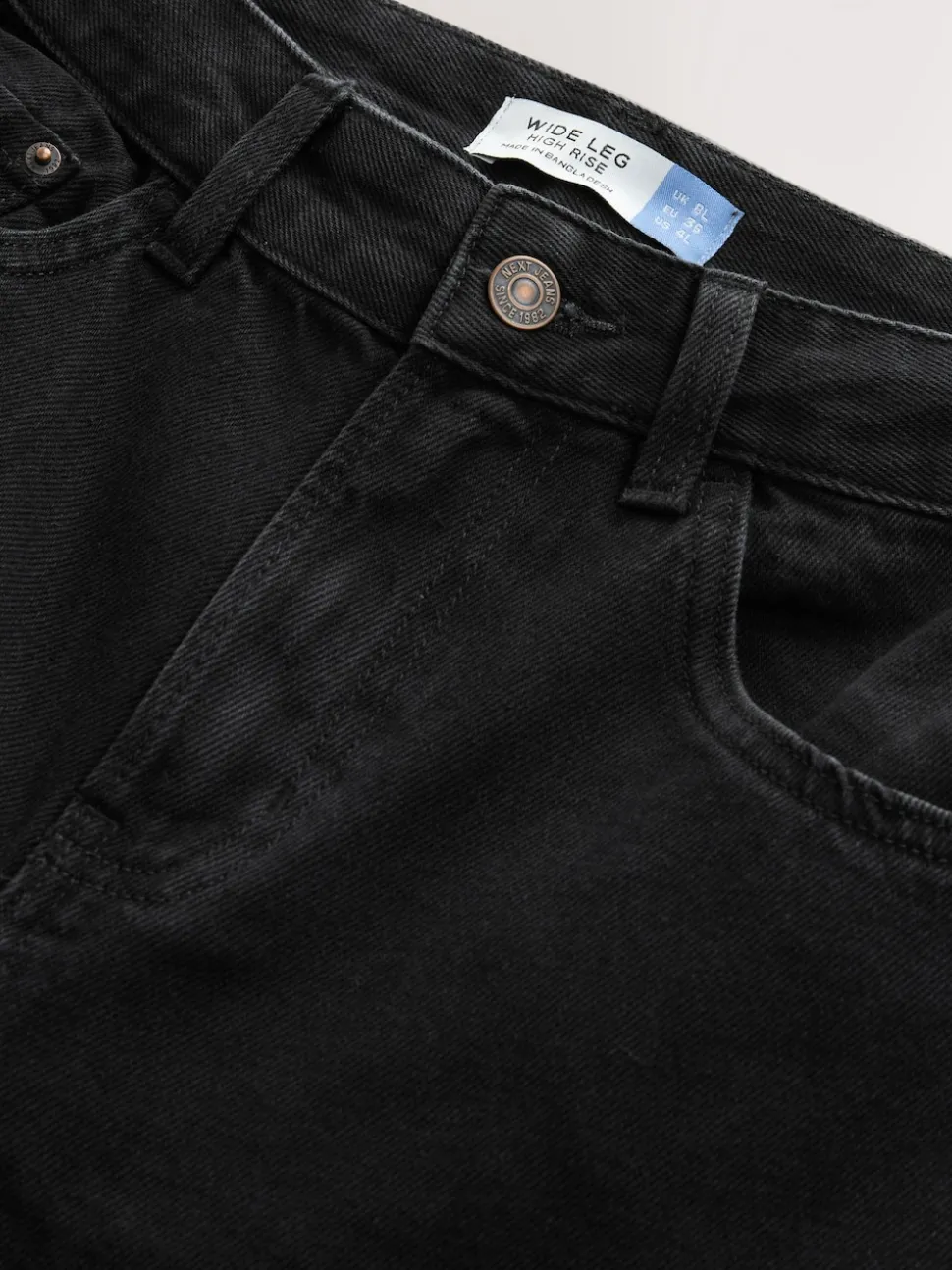 Zwart - Jeans met wijde pijpen