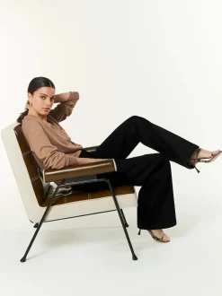 Zwart - Jeans met wijde pijpen