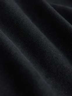 Zwart - Jeans met zandloperpasvorm en wijde pijpen