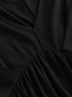 Zwart - Jersey Kaftan Maxi Dress