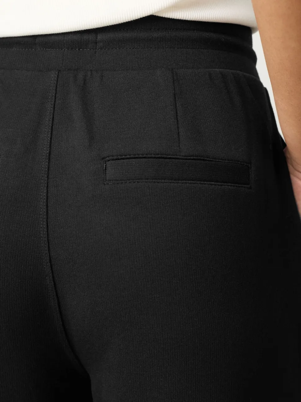 Zwart - Joggingbroek met wijde pijpen