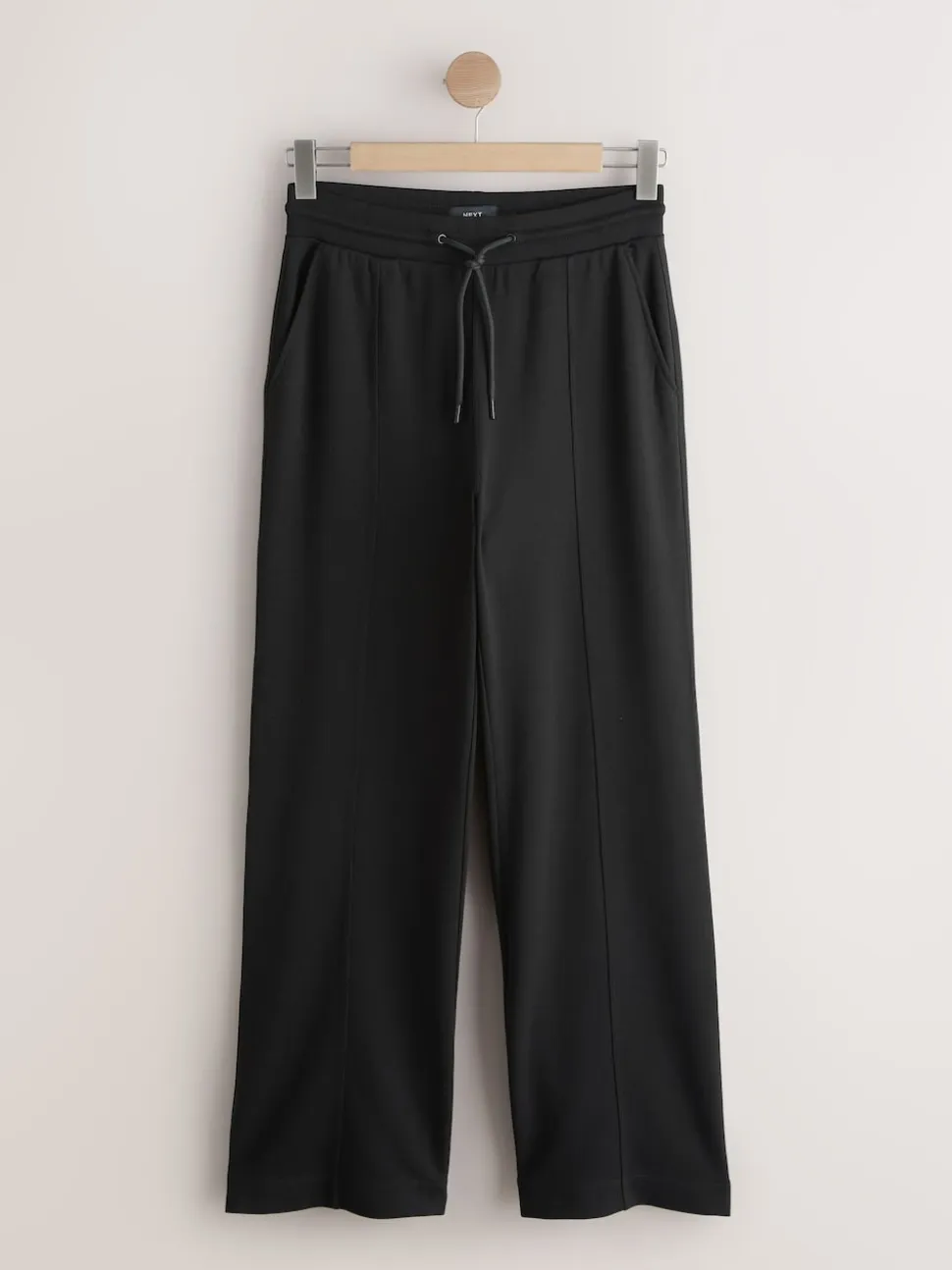 Zwart - Joggingbroek met wijde pijpen