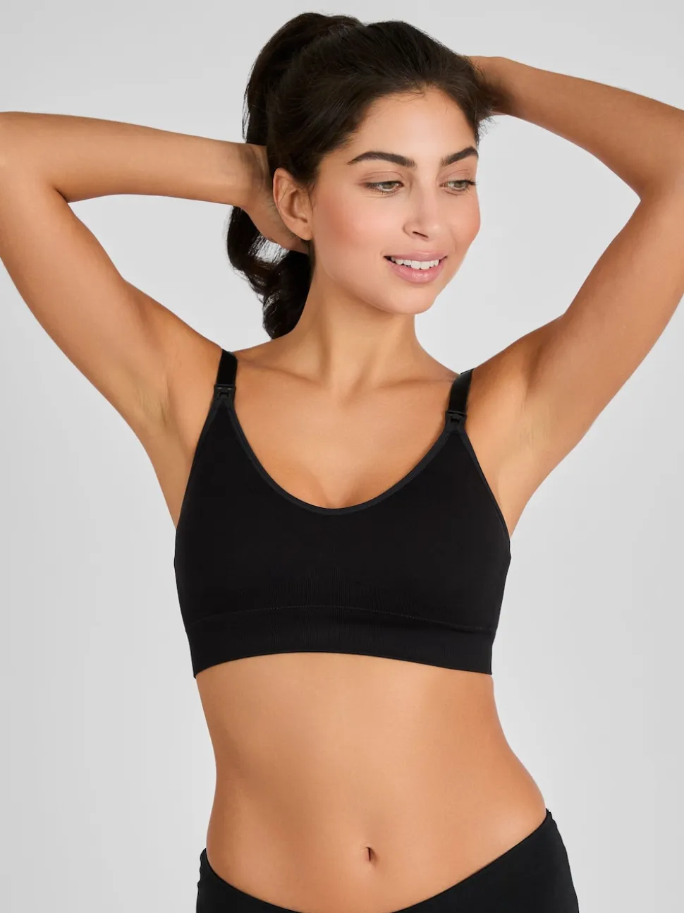 Zwart - JoJo Maman Bébé Emma-Jane Padded Seamless Maternity & Nursing Bra