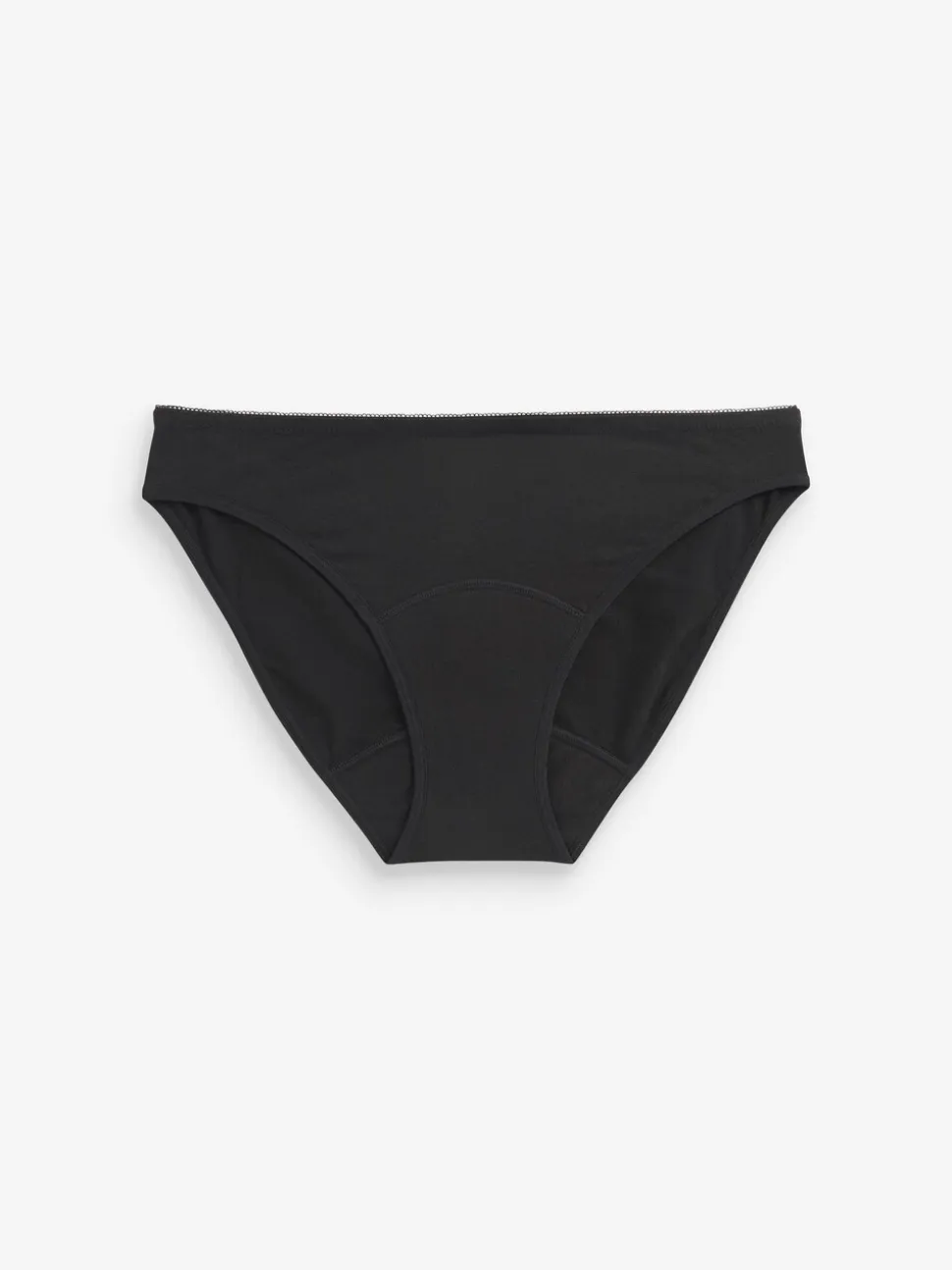 Zwart - Katoenen menstruatieslip voor medium vloeien