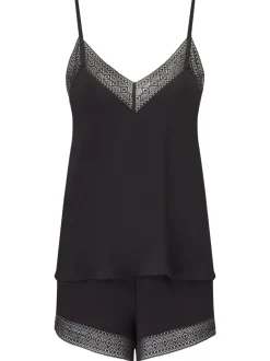 Zwart - KBX Ada Modal Cami Set