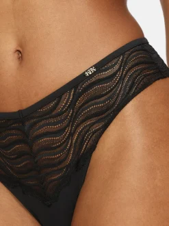 Zwart - KBX Lola Lace Brazilian Knickers
