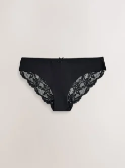 Zwart - Lace Back NVPL Knickers 7 Pack