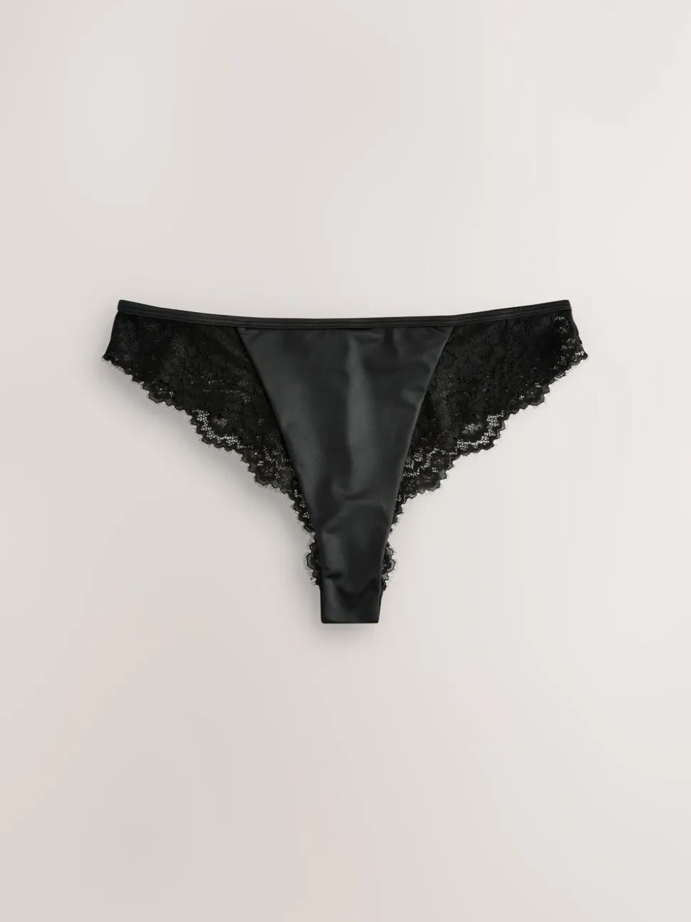 Zwart - Lace Bow Back Knickers