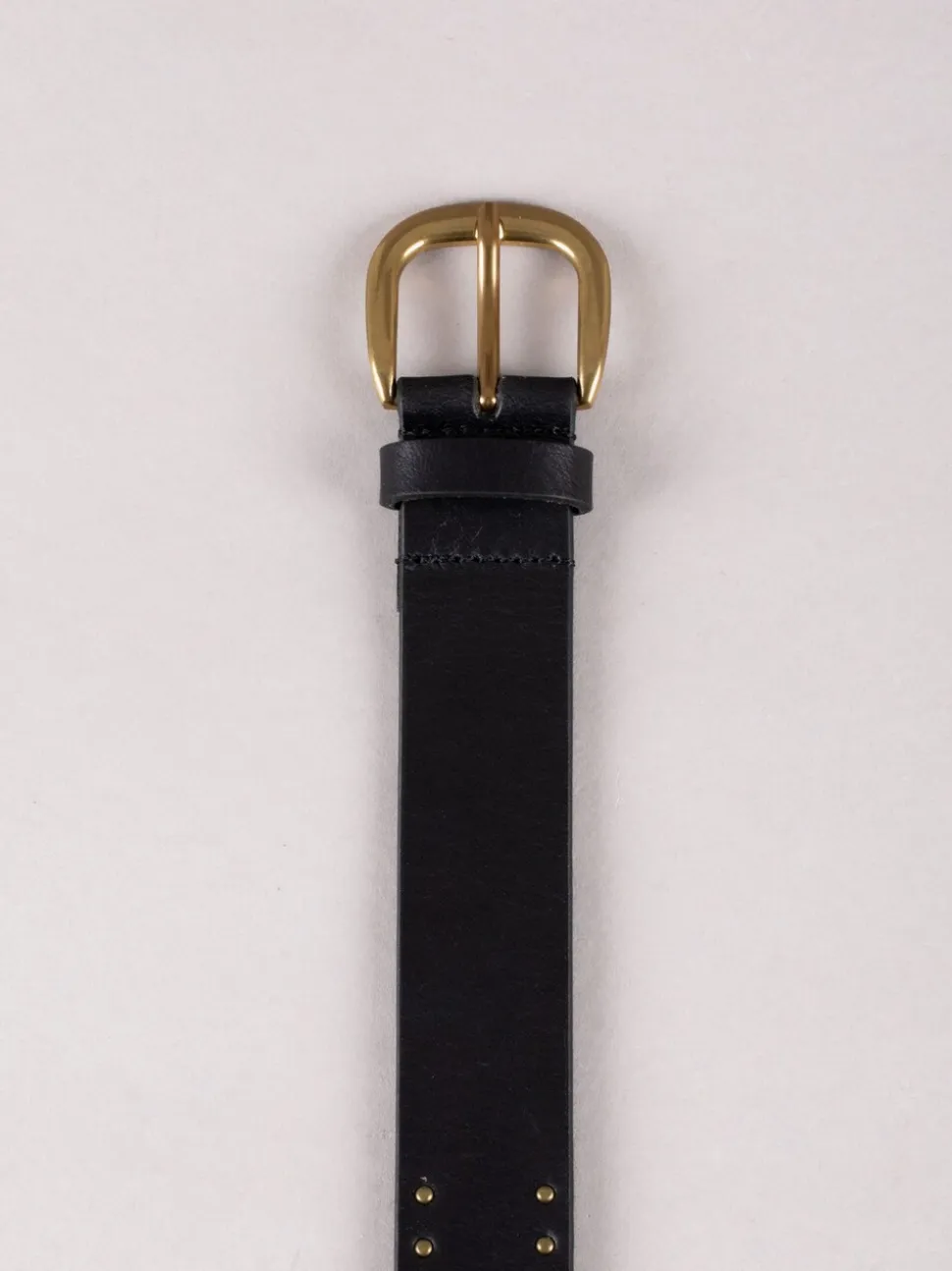 Zwart - Lakeland Leather - Leren sandaalriem met studs