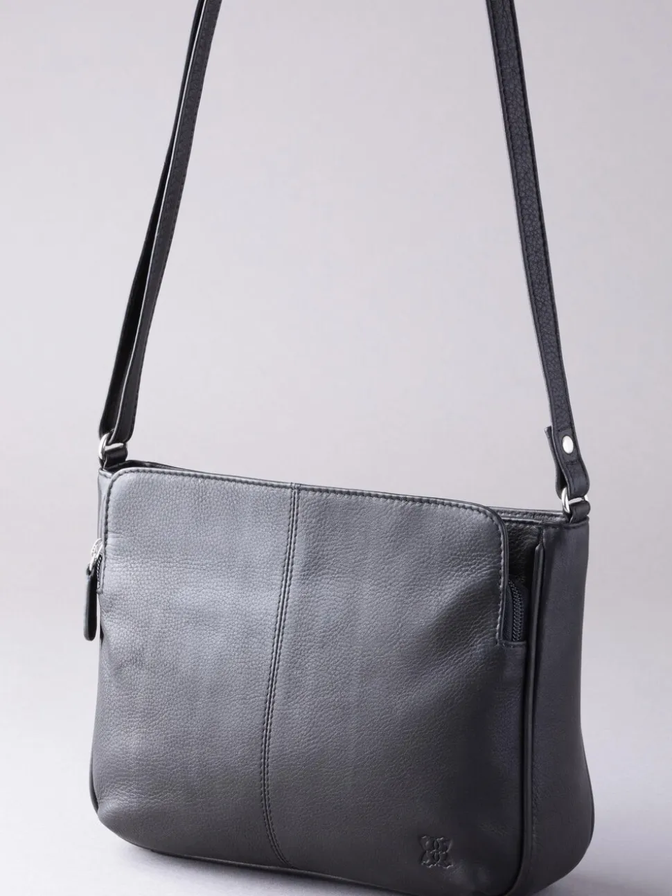 Zwart - Lakeland Leather Ambleside crossbodytas