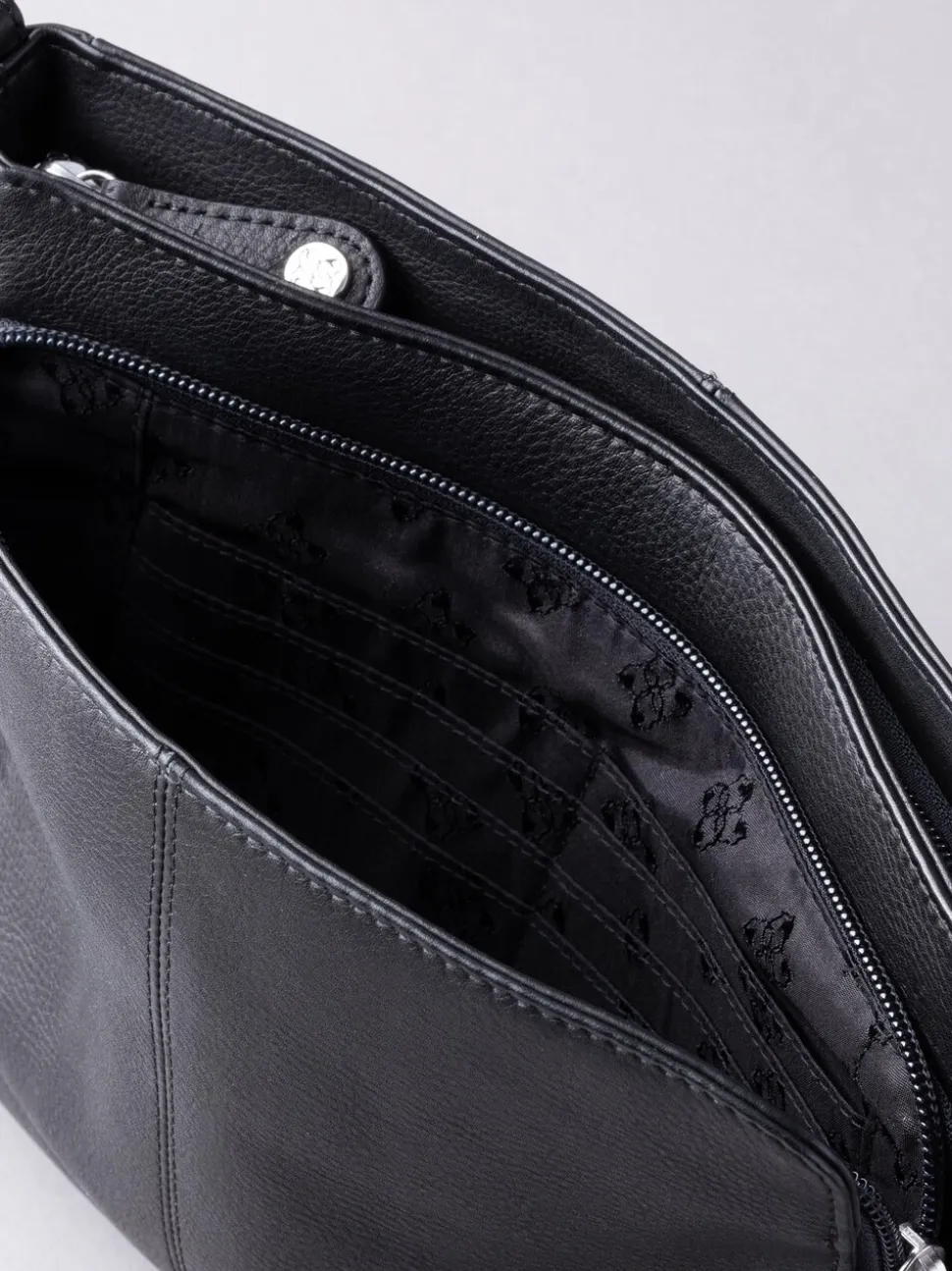 Zwart - Lakeland Leather Ambleside crossbodytas