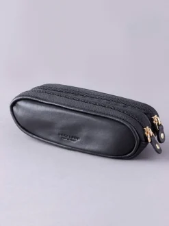 Zwart - Lakeland Leather dubbele brillenkoker