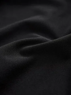 Zwart - Lange jurk met cape