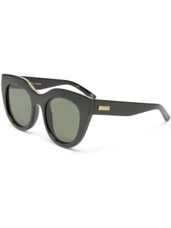 Zwart - Le Specs Air Heart Sunglasses