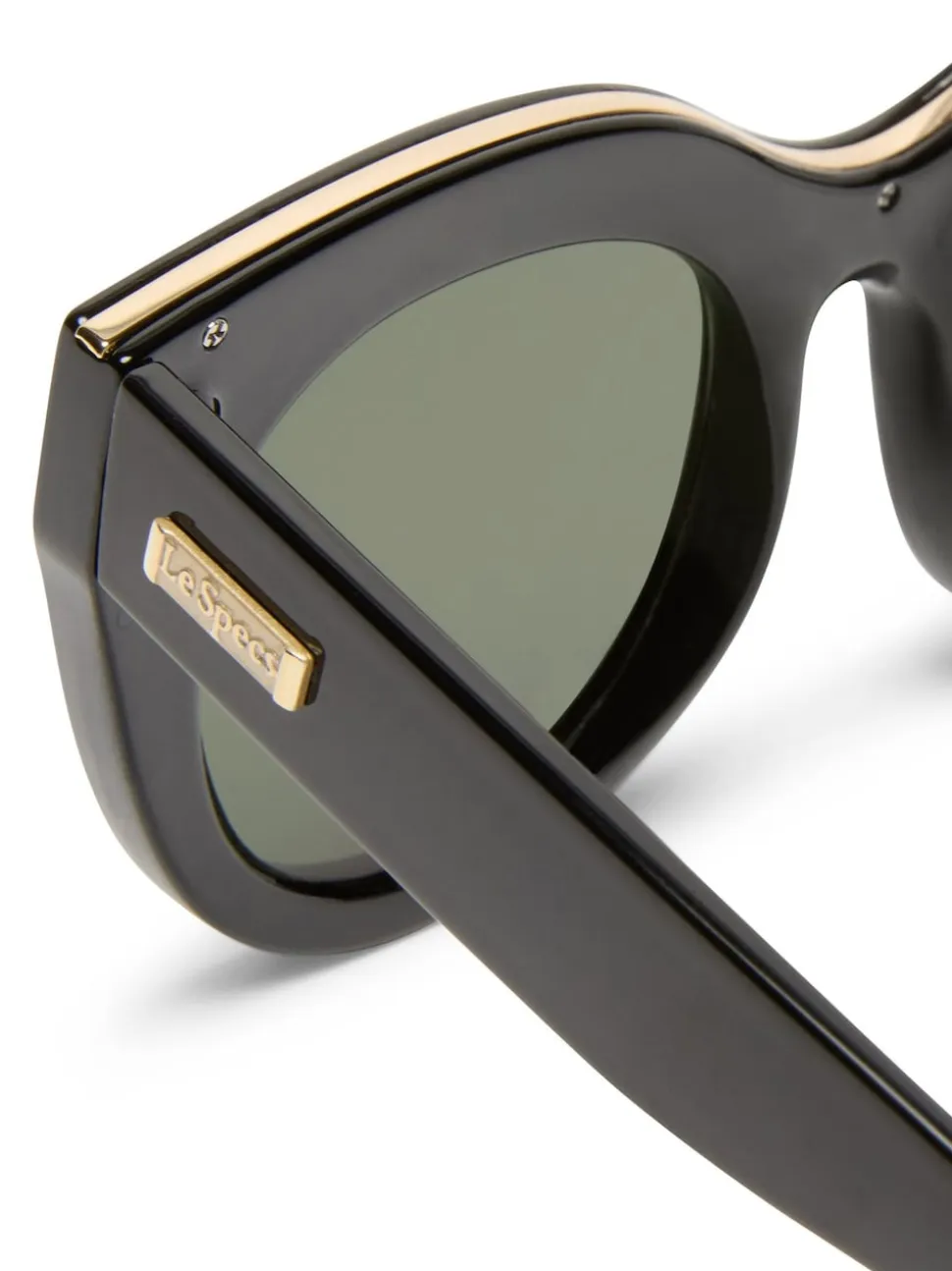Zwart - Le Specs Air Heart Sunglasses