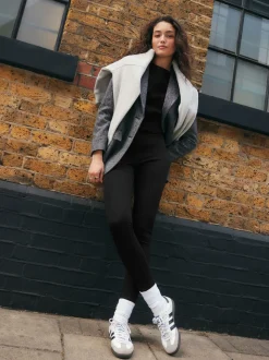 Zwart - Legging van ponte-stof