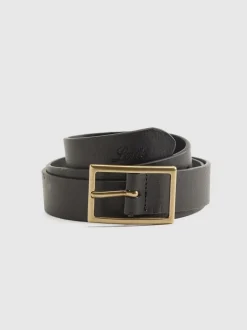 Zwart - Levi's® Logo Rectangle Buckle Belt