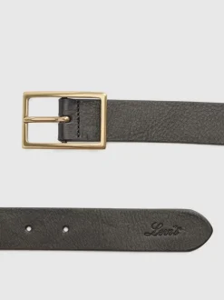 Zwart - Levi's® Logo Rectangle Buckle Belt