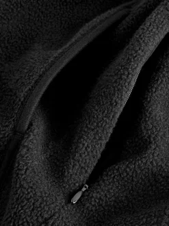 Zwart - Lichtgewicht fleece voor buiten