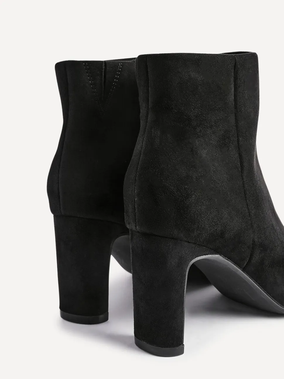 Zwart - Linzi Alisha Point Toe Block Heeled Ankle Boots