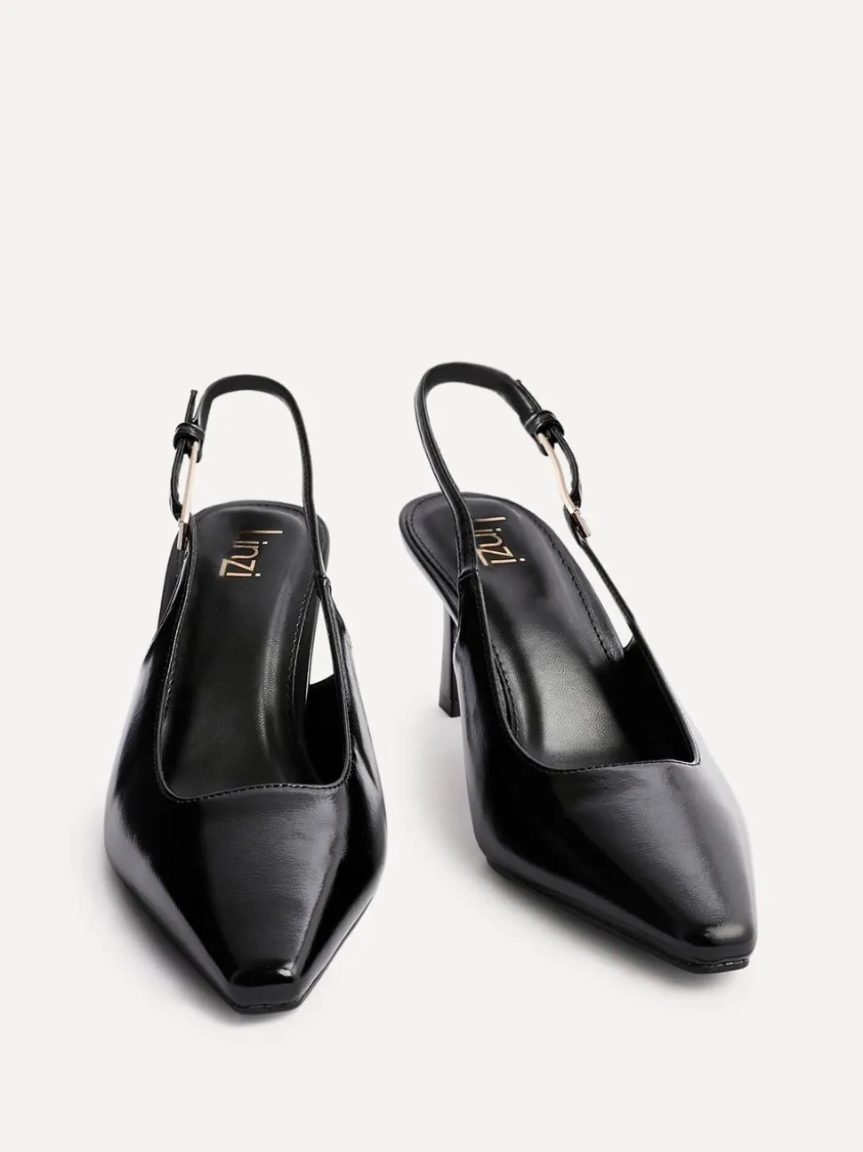 Zwart - Linzi Avani Stiletto Court Heels