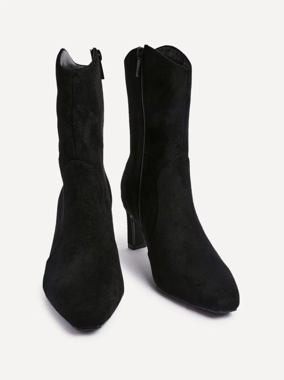 Zwart - Linzi Calabasas Block Heel Ankle Boots