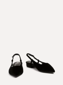 Zwart - Linzi Clasica Low Heeled Slingback Courts