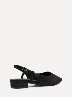 Zwart - Linzi Clasica Low Heeled Slingback Courts